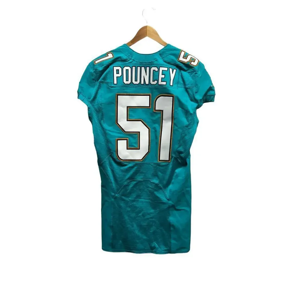 Rare 2016 Mike Poincey #51‎ Game Issued Miami Dolphins Nike Jersey Sz 42